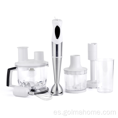 Inicio Multifuncional 4-IN-1 Bajo ruido Stick Sticker Sumergerion Hand Blender Set